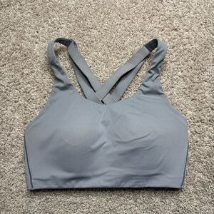 lululemon athletica Gray Cross-Back Sports Bra